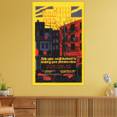Toile Aidez votre quartier (Insitu(Salon))