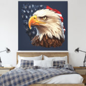 Toile Aigle à drapeau américain (Insitu(Chambre))