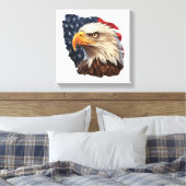 Toile Aigle à drapeau américain (Insitu(Chambre))