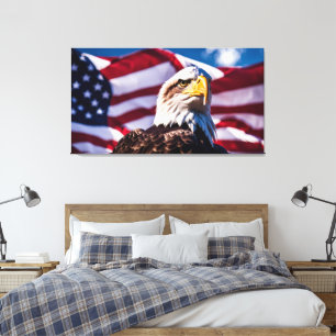Toile Aigle américain