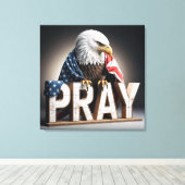 Toile Aigle Balle Sur Un Signe Priant (Insitu (Plancher de Bois))