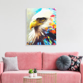 Toile Aigle de l'aigle à tête blanche Découverte des ani (Insitu(Salon))