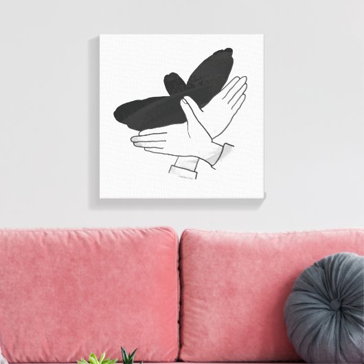 Toile Aigle de silhouette (Insitu(Salon))