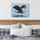 Toile Aigle en approche (Insitu(Chambre))