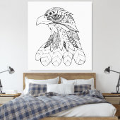Toile Aigle inspiré 11 (Insitu(Chambre))