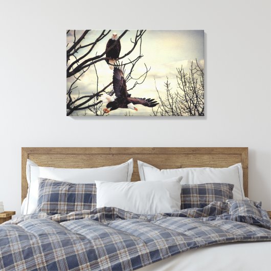 Toile Aigle observant Aigle (Insitu(Chambre))