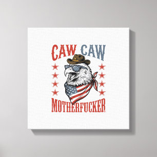 Toile Aigle patriotique Caw Caw Design de t-shirt drôle