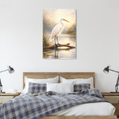 Toile Aigrette de Stillwater | Faune côtière | Étirée (Insitu(Chambre))