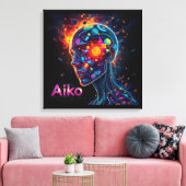 Toile AiKo Grunge Graphic #4 (Insitu(Salon))