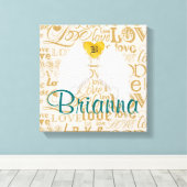 Toile Ailes anges personnalisées (Insitu (Plancher de Bois))