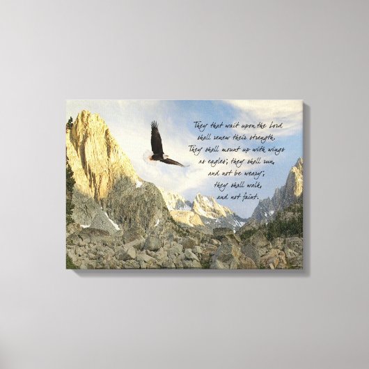 Toile Ailes Comme Aigles Isaïe 4o (Recto)