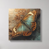 Toile Ailes du changement | Papillon iridescent déployé (Recto)