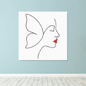 Toile Ailes émergentes - Portrait caché de guérison des  (Insitu (Plancher de Bois))