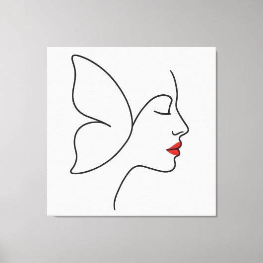 Toile Ailes émergentes - Portrait caché de guérison des  (Recto)