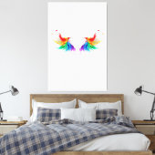 Toile Ailes fluffy arc-en-ciel (Insitu(Chambre))