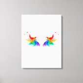 Toile Ailes fluffy arc-en-ciel (Recto)