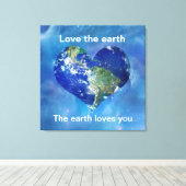 Toile Aimer la terre (Insitu (Plancher de Bois))