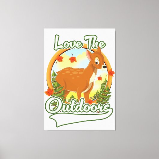 Toile Aimer les extérieurs (Recto)