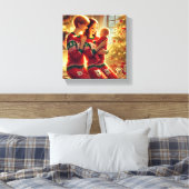 Toile "Aimer les mamans et le bébé devant l'arbre de Noë (Insitu(Chambre))