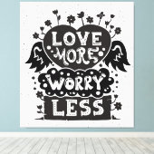 Toile Aimer Plus S'Inquiéter Moins (Insitu (Plancher de Bois))