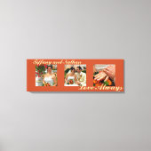 Toile Aimer Toujours personnalisé triptyque photo art to (Recto)