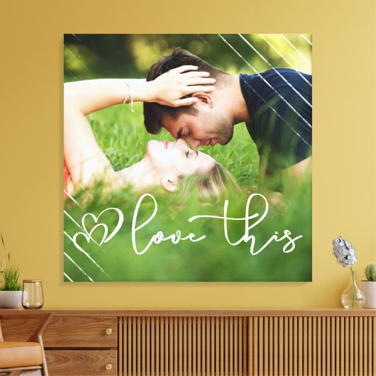 Toile Aimez ça | Décontracté écran photo de script moder (Insitu(Salon))