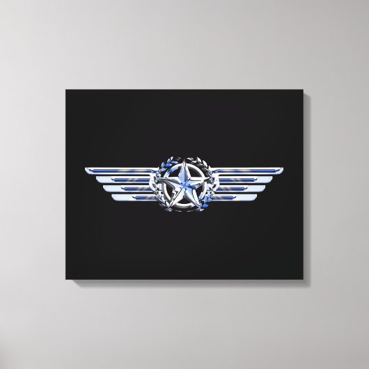 Toile Air Pilot Chrome Comme Star Wings (Recto)