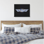 Toile Air Pilot Chrome Comme Star Wings (Insitu(Chambre))