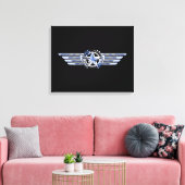 Toile Air Pilot Chrome Comme Star Wings (Insitu(Salon))