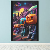 Toile Aire de repos Jack-o-Lantern Family (Insitu (Plancher de Bois))