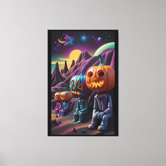 Toile Aire de repos Jack-o-Lantern Family (Recto)