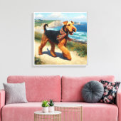 Toile airedale terrier (Insitu(Salon))