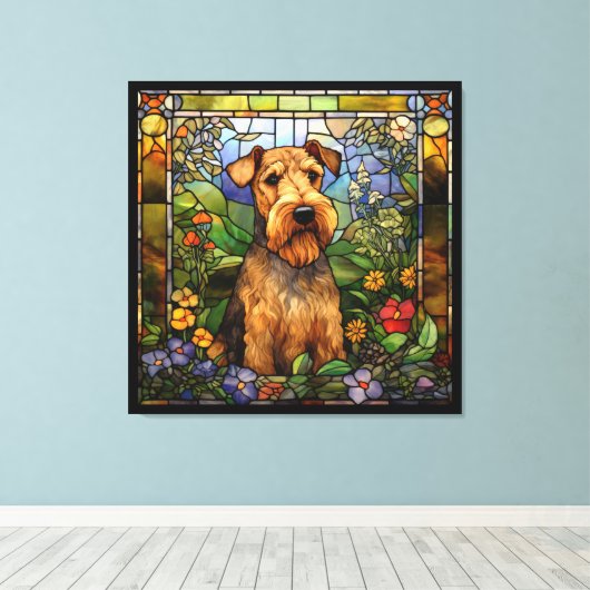 Toile Airedale Terrier (Insitu (Plancher de Bois))