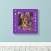 TOILE AIREDALE TERRIER (Insitu (Plancher de Bois))