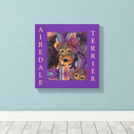 TOILE AIREDALE TERRIER (Insitu (Plancher de Bois))