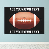 Toile Ajouter du texte sur le coussin de football (Insitu (Plancher de Bois))