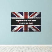 Toile Ajouter du texte sur le drapeau anglais Jeu d'orei (Insitu (Plancher de Bois))