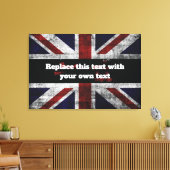 Toile Ajouter du texte sur le drapeau anglais Jeu d'orei (Insitu(Salon))