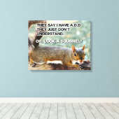 Toile AJOUTER photo d'écureuil (Insitu (Plancher de Bois))