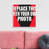 Toile ajouter / télécharger votre propre photo (Insitu(Salon))