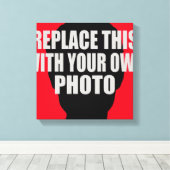 Toile ajouter / télécharger votre propre photo (Insitu (Plancher de Bois))