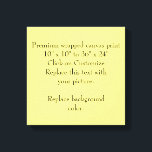 Toile Ajouter une image ou une oeuvre d'art, la créer à<br><div class="desc">Personnalisez-le avec votre photo,  votre illustration ou votre logo d'entreprise lorsque vous remplacez l'image par la vôtre. Modifiez-le à l'aide de l'outil de conception pour redimensionner ou rogner l'image ou ajouter du texte. Pour toute question ou aide,  envoyez un message.</div>