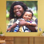 Toile Ajouter une photo de bébé Personnaliser (Insitu(Salon))