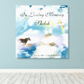 Toile Ajouter votre animal de compagnie photo Pet perte  (Insitu (Plancher de Bois))