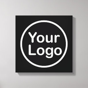 Toile Ajouter votre propre logo Arrière - plan noir