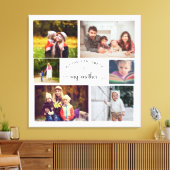 Toile Ajouter votre propre photo Collage Mère Meilleure  (Insitu(Salon))