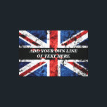 Toile Ajouter votre texte sur le drapeau anglais Jeu d'o<br><div class="desc">Ajouter votre texte sur le drapeau anglais</div>