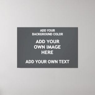 Toile Ajoutez votre couleur arrière - plan, votre image,