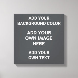 Toile Ajoutez votre couleur arrière - plan, votre image,