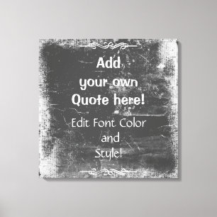 Toile Ajoutez Votre Propre Devis ! Cadre blanc